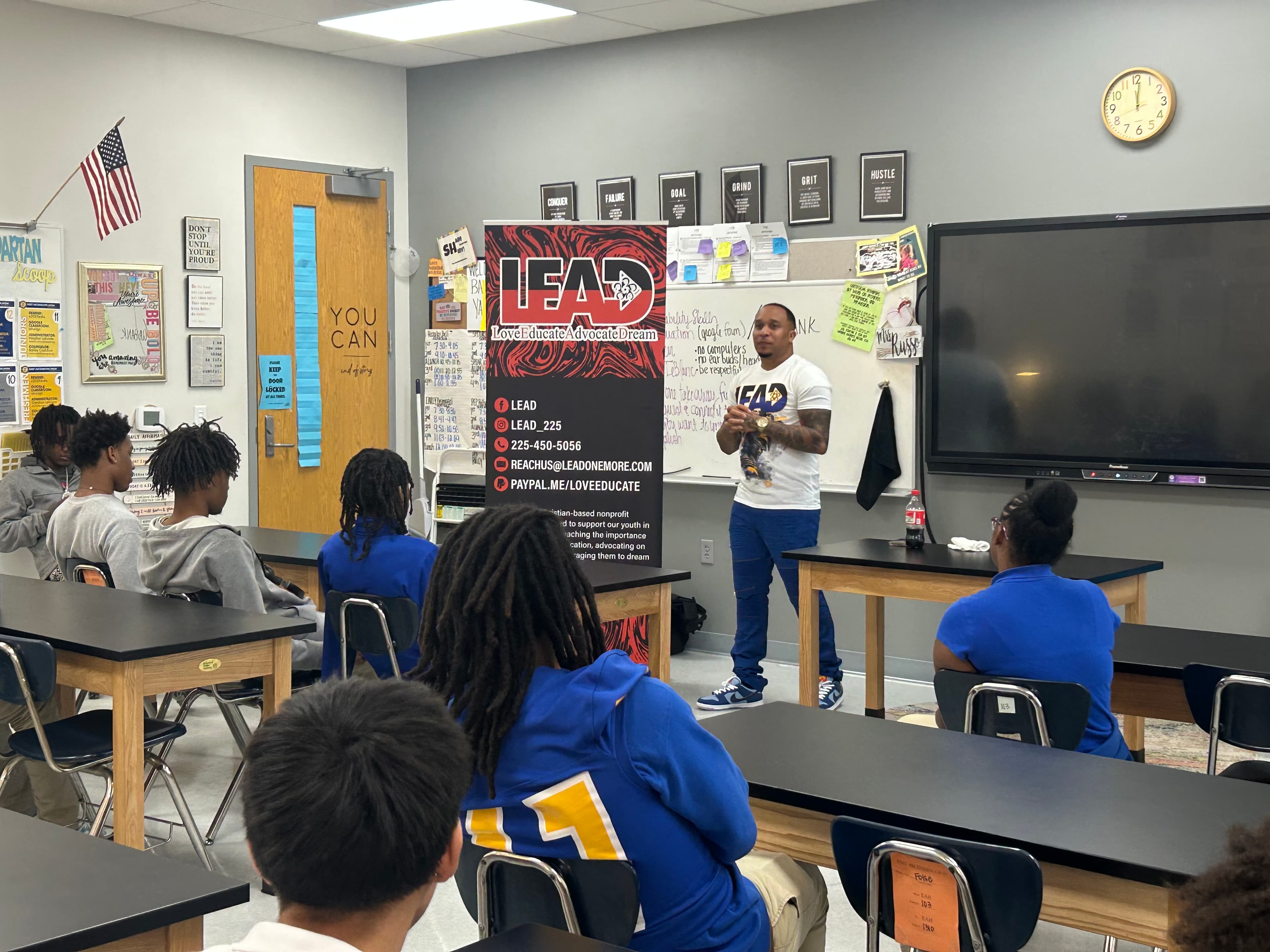 LEAD program participants engaged in group activity